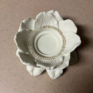 Vintage PartyLite Magnolia - Lotus Blossom Flower Candle Holder